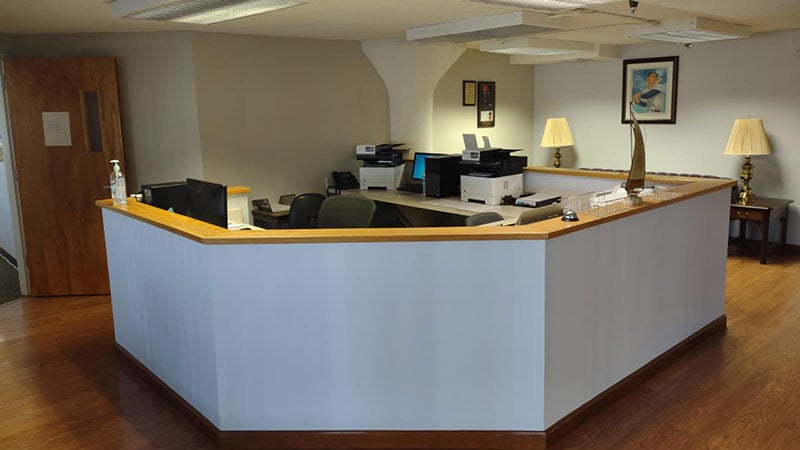 Interior photo of the firm's office
